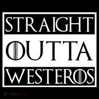 Straight Outta Westeros Drawstring Bag