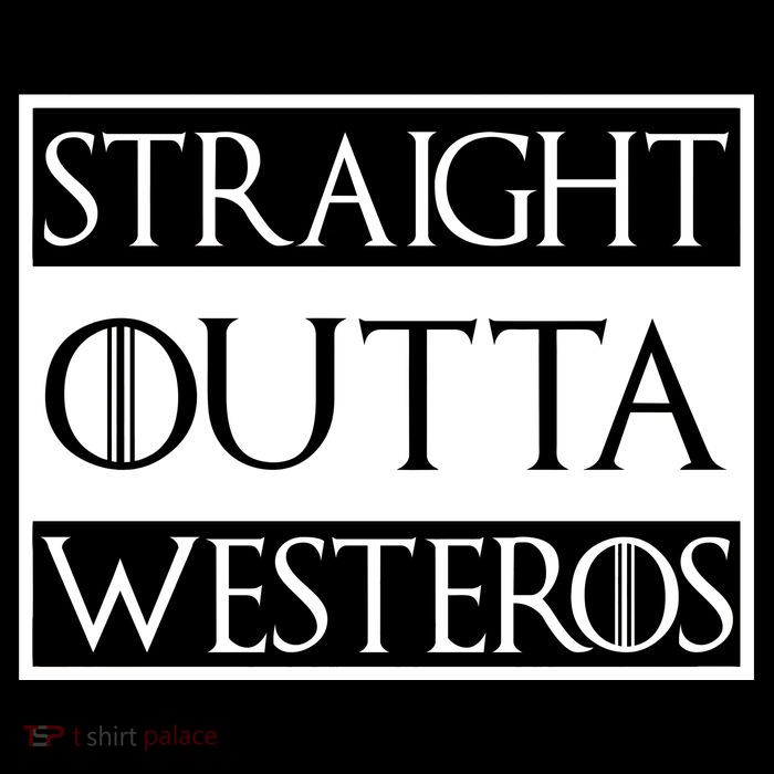 Straight Outta Westeros Drawstring Bag