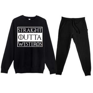 Straight Outta Westeros Premium Crewneck Sweatsuit Set