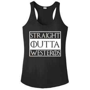 Straight Outta Westeros Ladies PosiCharge Competitor Racerback Tank