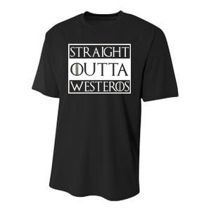 Straight Outta Westeros Youth Performance Sprint T-Shirt