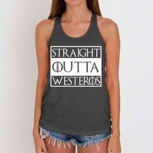 Straight Outta Westeros Women's Knotted Racerback Tank