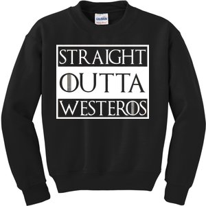 Straight Outta Westeros Kids Sweatshirt