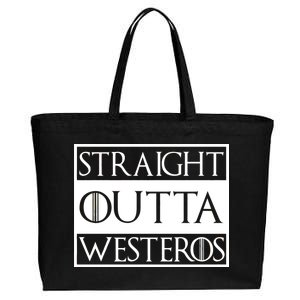 Straight Outta Westeros Cotton Canvas Jumbo Tote