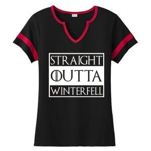 Straight Outta Winterfell Ladies Halftime Notch Neck Tee