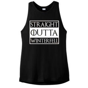 Straight Outta Winterfell Ladies PosiCharge Tri-Blend Wicking Tank