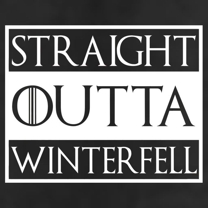Straight Outta Winterfell 7 Panel Mesh Trucker Snapback Hat