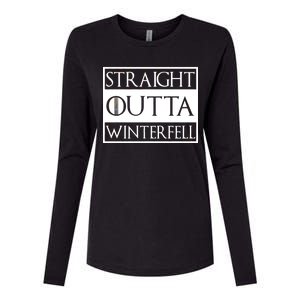 Straight Outta Winterfell Womens Cotton Relaxed Long Sleeve T-Shirt