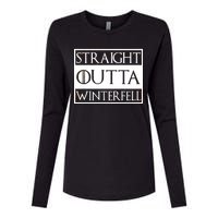 Straight Outta Winterfell Womens Cotton Relaxed Long Sleeve T-Shirt