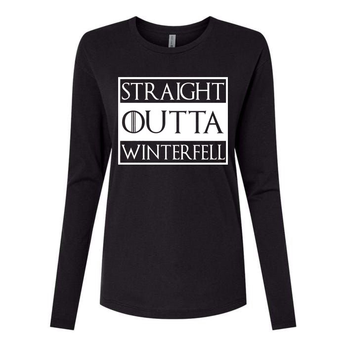 Straight Outta Winterfell Womens Cotton Relaxed Long Sleeve T-Shirt