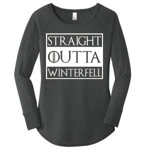 Straight Outta Winterfell Women's Perfect Tri Tunic Long Sleeve Shirt