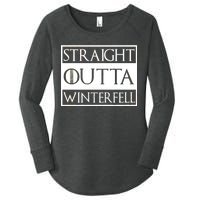 Straight Outta Winterfell Women's Perfect Tri Tunic Long Sleeve Shirt