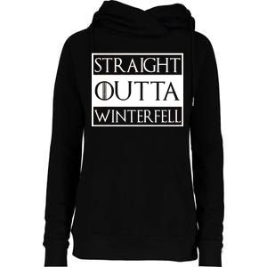 Straight Outta Winterfell Womens Funnel Neck Pullover Hood