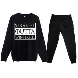 Straight Outta Winterfell Premium Crewneck Sweatsuit Set