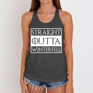 Straight Outta Winterfell Women's Knotted Racerback Tank