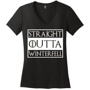 Straight Outta Winterfell Women's V-Neck T-Shirt