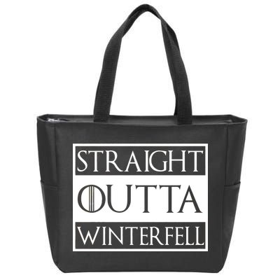 Straight Outta Winterfell Zip Tote Bag