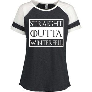 Straight Outta Winterfell Enza Ladies Jersey Colorblock Tee