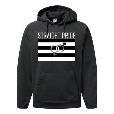 Straight Pride Performance Fleece Hoodie