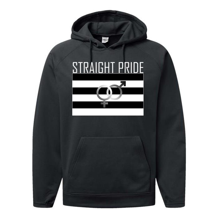 Straight Pride Performance Fleece Hoodie