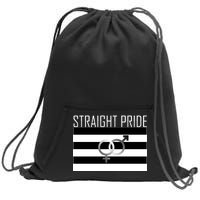 Straight Pride Sweatshirt Cinch Pack Bag