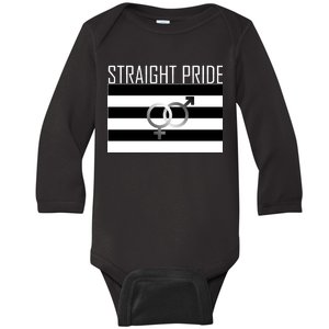 Straight Pride Baby Long Sleeve Bodysuit