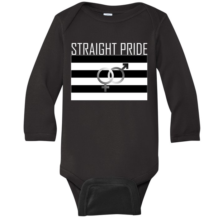 Straight Pride Baby Long Sleeve Bodysuit