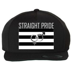 Straight Pride Wool Snapback Cap