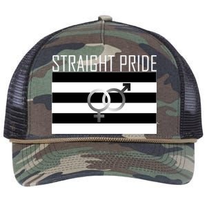 Straight Pride Retro Rope Trucker Hat Cap