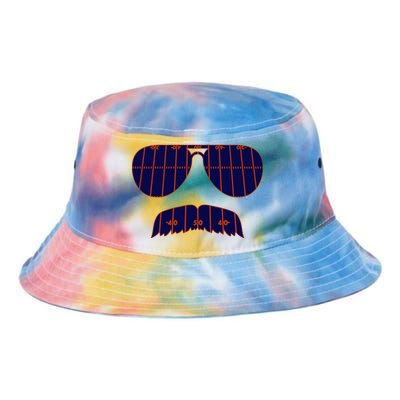 Strange Cargo Football Ditka Glasses And Stache Tie Dye Newport Bucket Hat