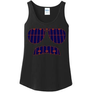 Strange Cargo Football Ditka Glasses And Stache Ladies Essential Tank