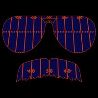 Strange Cargo Football Ditka Glasses And Stache 16 in Basic Backpack
