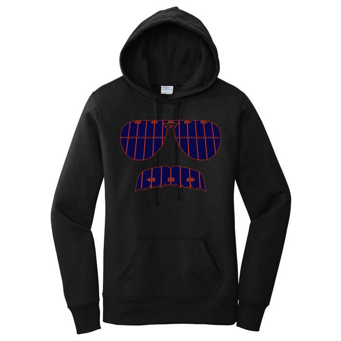 Strange Cargo Football Ditka Glasses And Stache Women's Pullover Hoodie