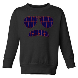 Strange Cargo Football Ditka Glasses And Stache Toddler Sweatshirt