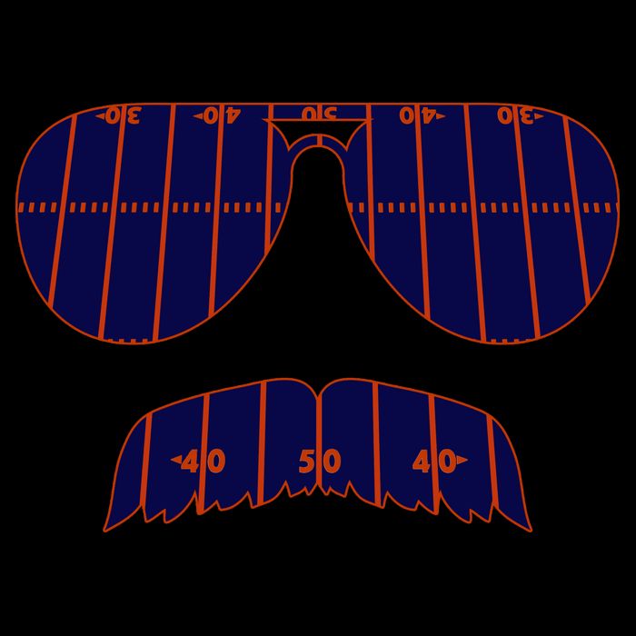 Strange Cargo Football Ditka Glasses And Stache Kids T-Shirt