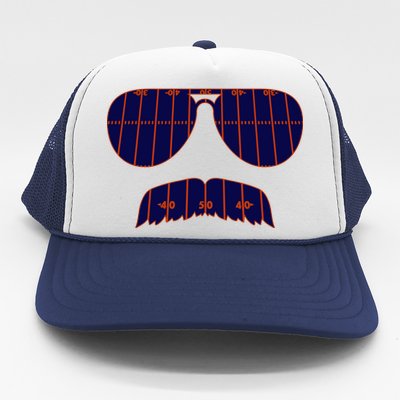 Strange Cargo Football Ditka Glasses And Stache Trucker Hat