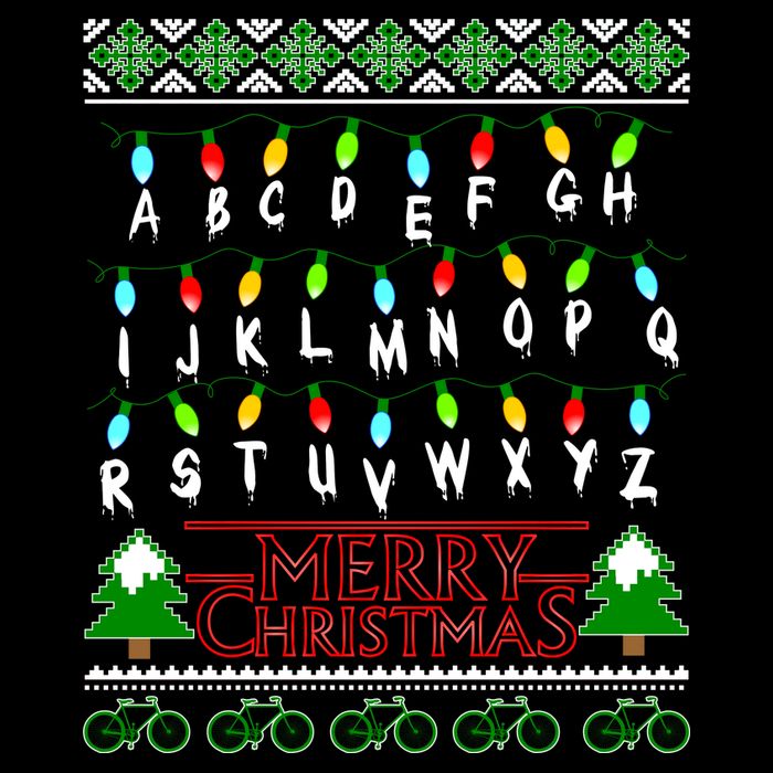 Strange Christmas Lights Alphabet Ugly Christmas Sweater Design 16 in Basic Backpack