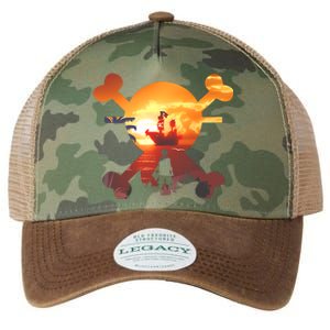 Straw Hat Prate Crew Crossbones Legacy Tie Dye Trucker Hat