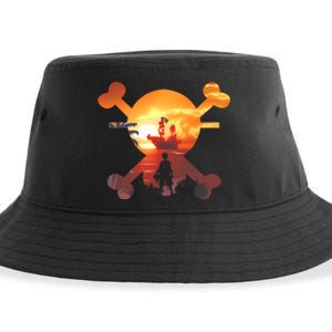 Straw Hat Prate Crew Crossbones Sustainable Bucket Hat