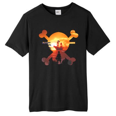 Straw Hat Prate Crew Crossbones Tall Fusion ChromaSoft Performance T-Shirt