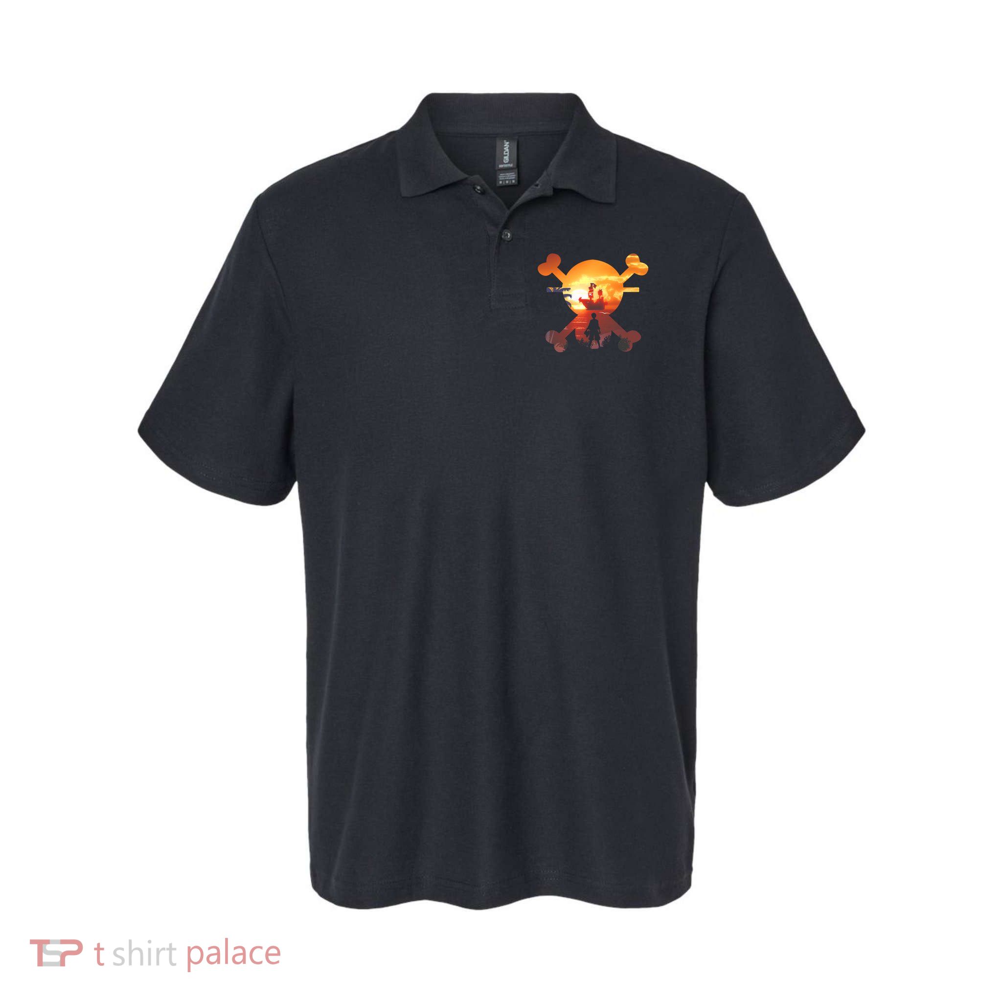 Straw Hat Prate Crew Crossbones Polo