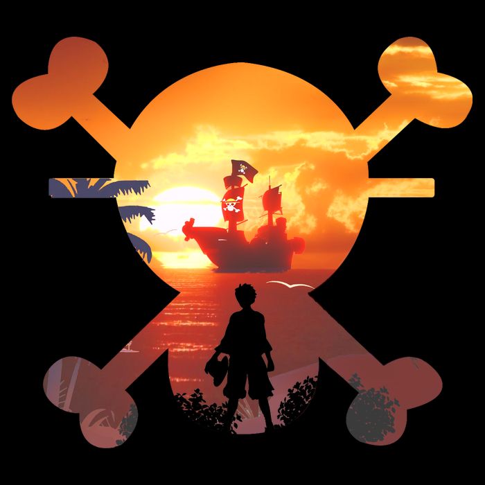 Straw Hat Prate Crew Crossbones Premium T-Shirt