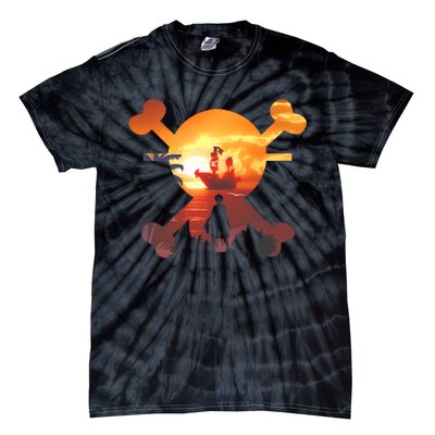 Straw Hat Prate Crew Crossbones Tie-Dye T-Shirt