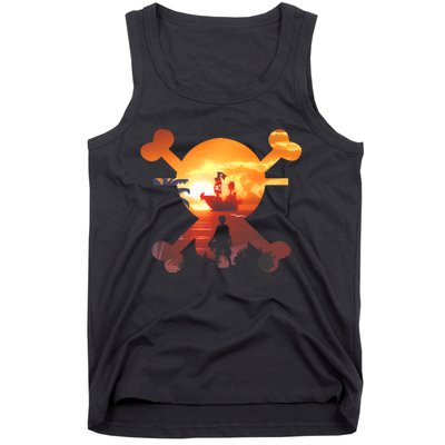 Straw Hat Prate Crew Crossbones Tank Top