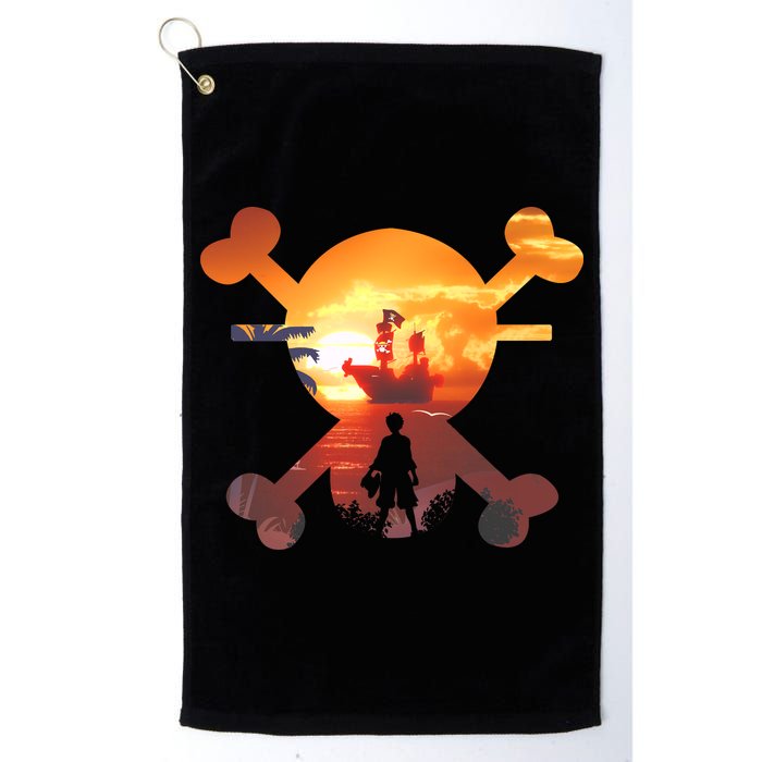 Straw Hat Prate Crew Crossbones Golf Towel