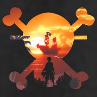 Straw Hat Prate Crew Crossbones Golf Towel