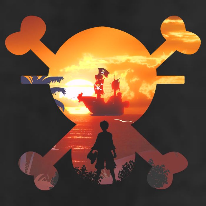 Straw Hat Prate Crew Crossbones Golf Towel