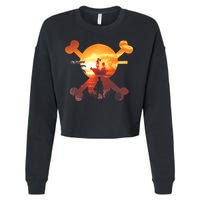 Straw Hat Prate Crew Crossbones Cropped Pullover Crew
