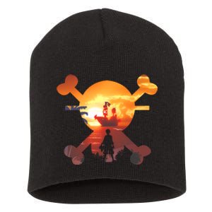 Straw Hat Prate Crew Crossbones Short Acrylic Beanie