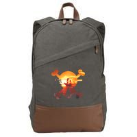 Straw Hat Prate Crew Crossbones Cotton Canvas Backpack